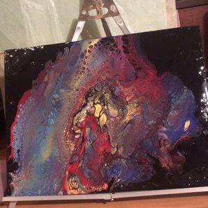 Original Artwork on Glass 12" X 16"